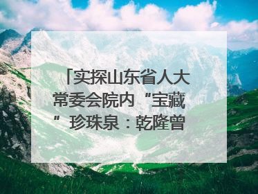 实探山东省人大常委会院内“宝藏”珍珠泉：乾隆曾为它题诗，游客无需预约免费游览